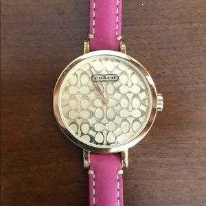 COACH Leather Watch